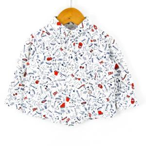 ファミリア 長袖シャツ チェック柄 トップス ベビー 男の子用 90サイズ