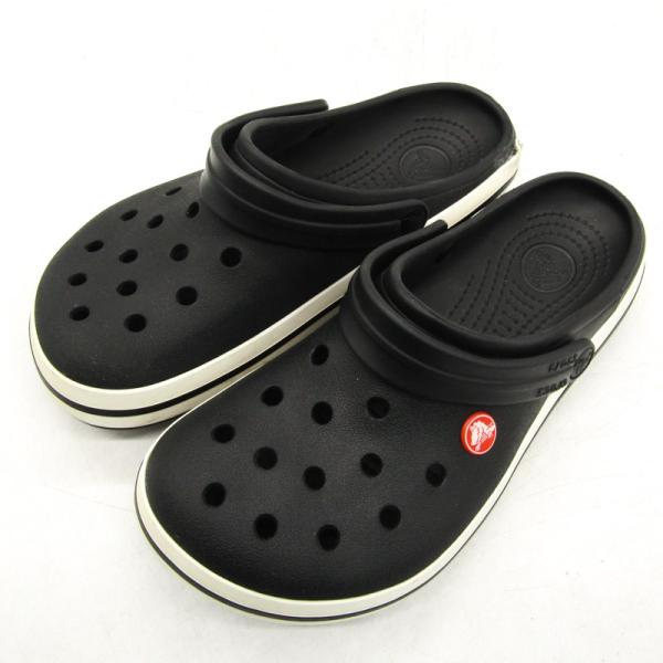 クロックス サンダル サボ ブランド 靴 黒 レディース W8サイズ ブラック crocs