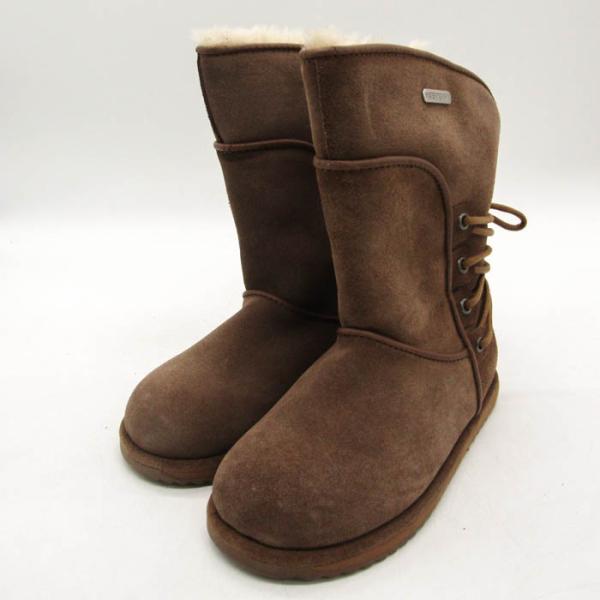 エミュー ブーツ 未使用 K11309 Islay Kids Oak 靴 シューズ キッズ 女の子用...