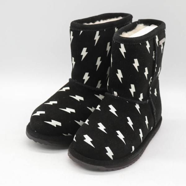 エミュー ブーツ 未使用 K12102S Liahtnina BoltBrumbv 靴 シューズ 黒...