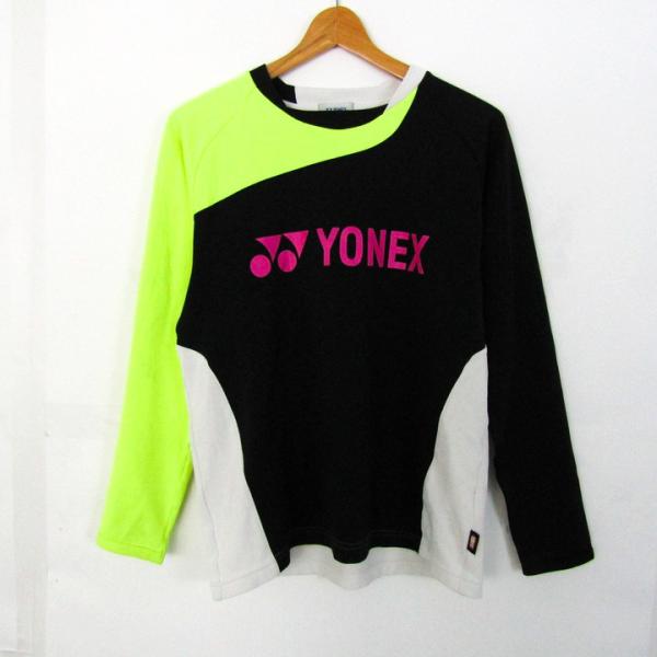 ヨネックス 長袖Ｔシャツ スポーツウエア トップス メンズ Mサイズ ブラック系 YONEX