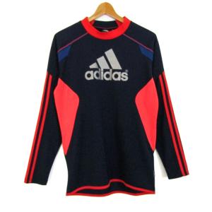 アディダス 長袖Ｔシャツ スポーツウエア トレーニングウエア サッカー トップス メンズ Mサイズ ネイビー系/オレンジ系 adidas｜kbnet2019v2