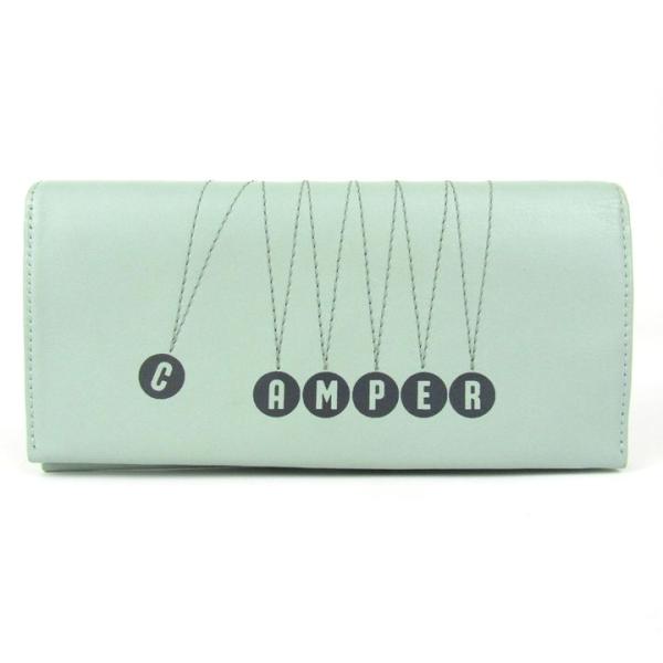 カンペール 長財布 小銭入れあり  ロングウォレット ブランド レディース グリーン CAMPER