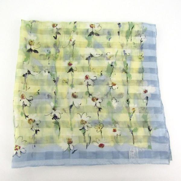 ゲス ハンカチ 花柄 シルク 日本製 ブランド 小物 レディース イエロー Guess