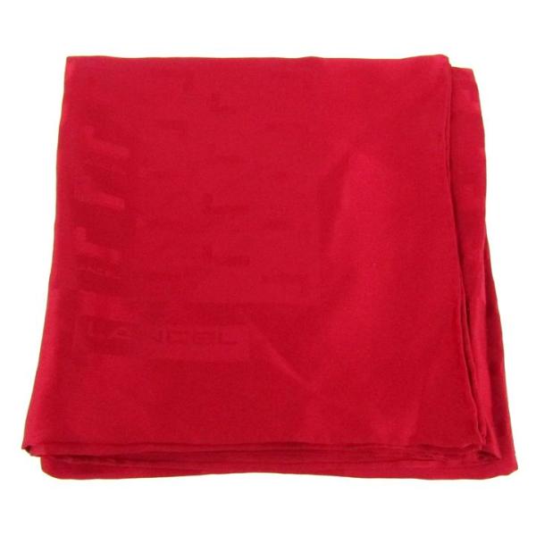 ランセル スカーフ 大判 ロゴ ブランド 小物 レディース レッド LANCEL