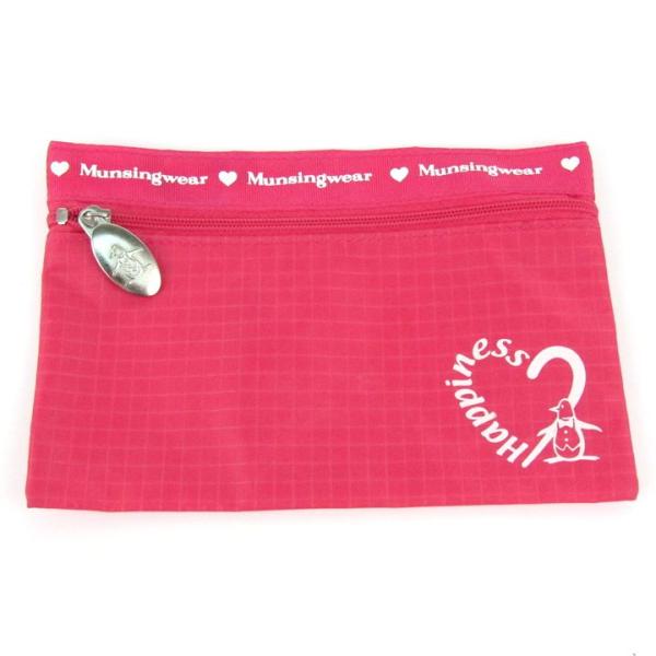 マンシングウェア ポーチ フラットポーチ 小物入れ マルチケース ブランド レディース ピンク Mu...