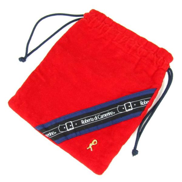 ロベルタ・ディ・カメリーノ 巾着袋 マルチポーチ 小物入れ ブランド レディース レッド Rober...