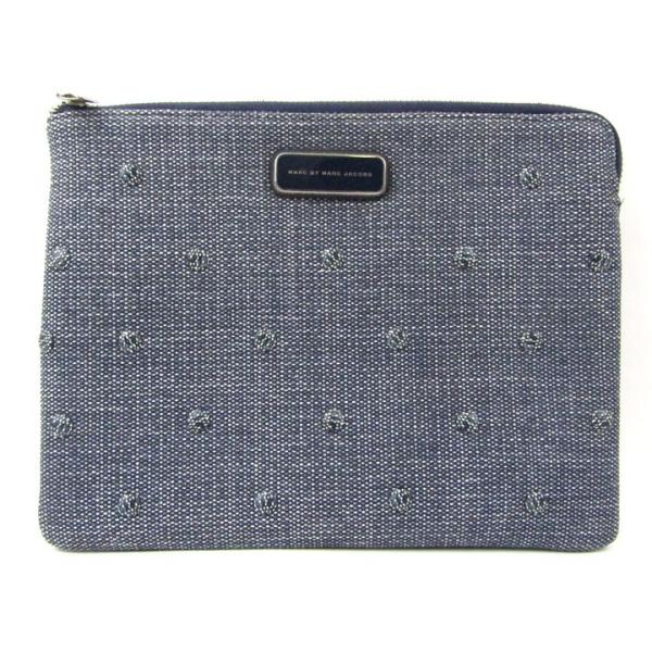 マークバイマークジェイコブス ポーチ コットン ブランド レディース ネイビー MARC BY MA...