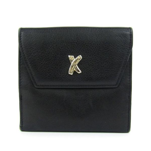 パロマピカソ 二つ折り財布 本革 レザー イタリア製 ウォレット ブランド レディース ブラック P...