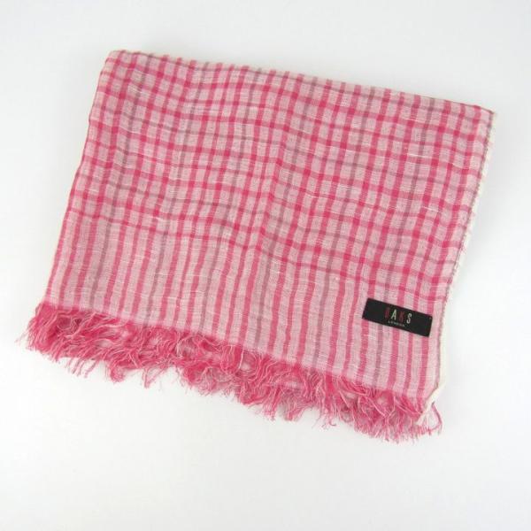 ダックス スカーフ ストール リネン混 日本製 ブランド レディース ピンク DAKS