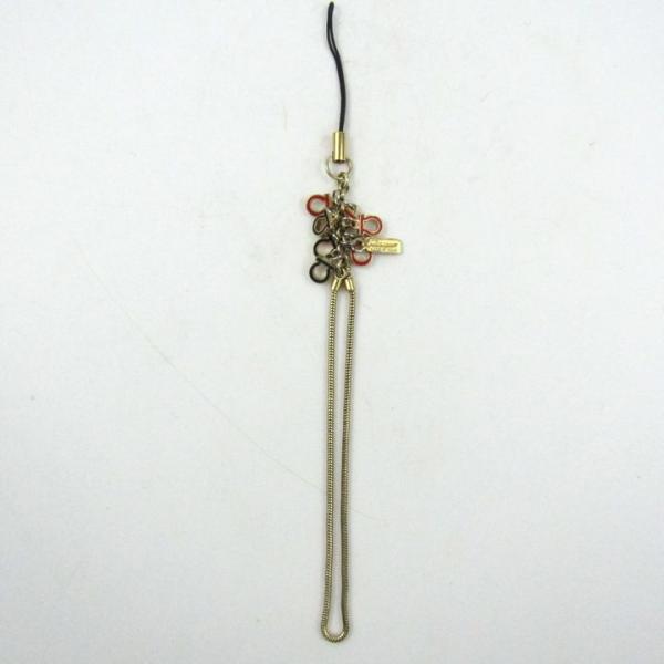 サルヴァトーレフェラガモ ストラップ ガンチーニ ロゴ キーホルダー ブランド レディース ゴールド...