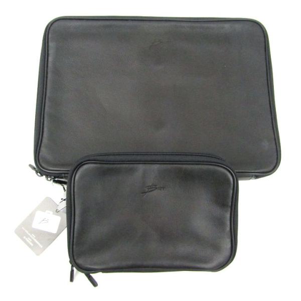 B ware マルチケース ポーチ 2点セット 本革 レザー ビジネス 小物 まとめて メンズ go...