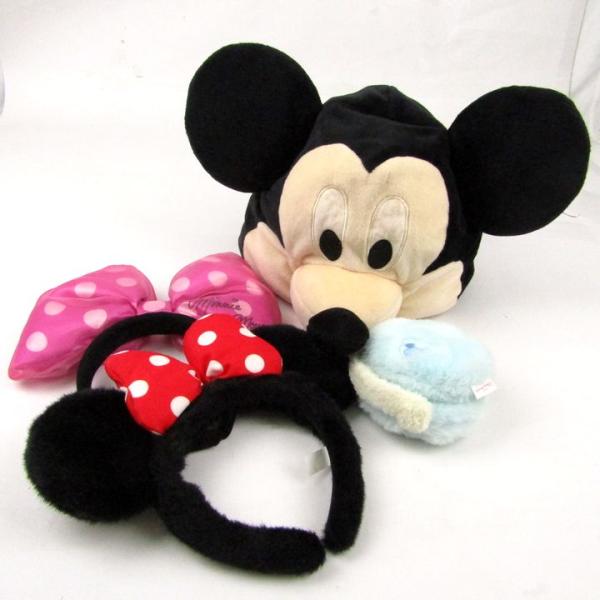 東京ディズニーリゾート カチューシャ・キャップ・イヤーマフ 4点セット ミッキー ミニー まとめて ...
