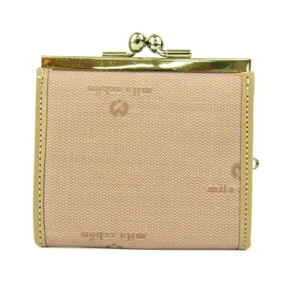 ミラショーン コインケース がま口 ブランド ウォレット 財布 レディース ベージュ mila sc...