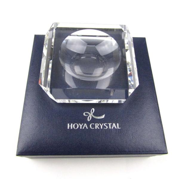 ホヤ クリスタル ガラス トレイ 置物 小物入れ ブランド インテリア 雑貨 レディース クリア H...