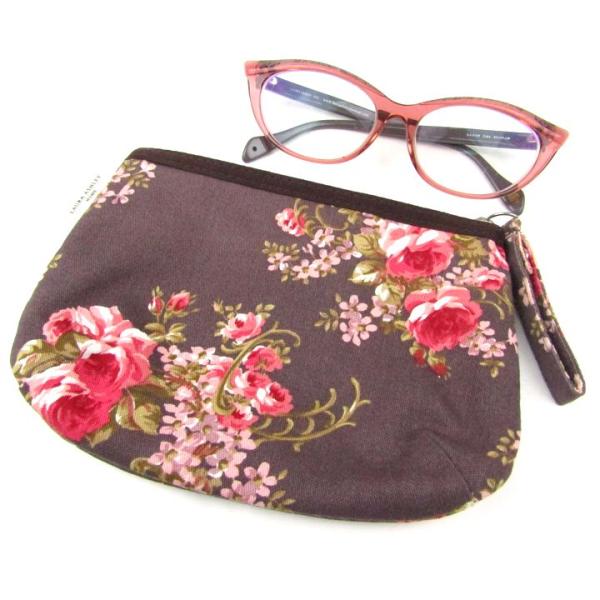 ローラアシュレイ ポーチ・メガネ 2点セット 度有 小物入れ ブランド まとめて レディース Lau...