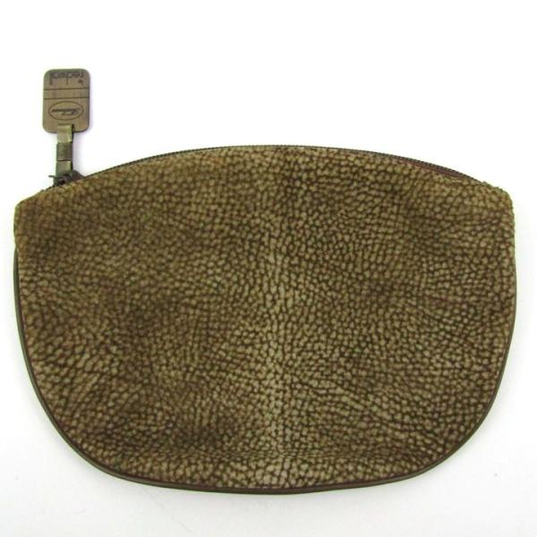 ボルボネーゼ ポーチ ウズラ柄 小物入れイタリア製 ブランド レディース BORBONESE