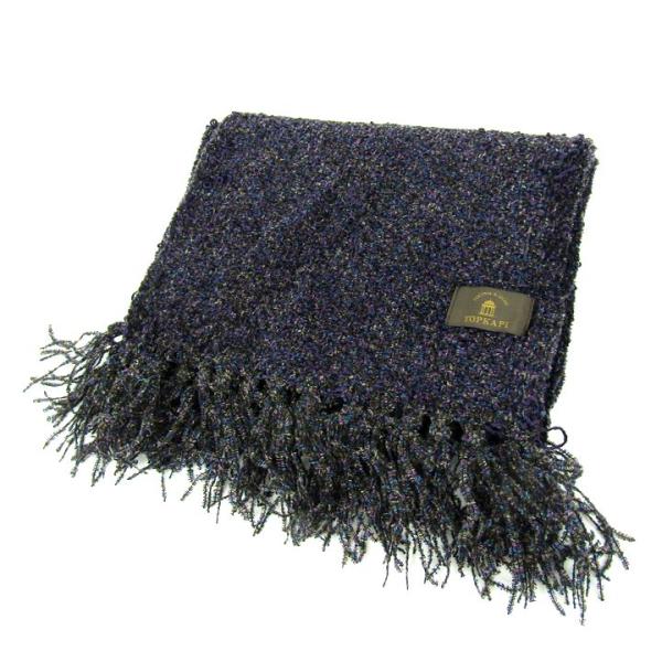 トプカピ マフラー ロゴタグ ブランド レディース パープル TOPKAPI