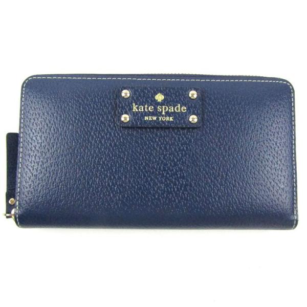 ケイトスペード 長財布 レザー ラウンドファスナー 小銭入れあり ウォレット ブランド レディース ...