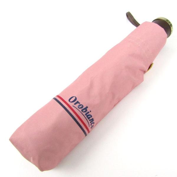 オロビアンコ 折りたたみ傘 ロゴ 収納時約22cm ブランド メンズ レディース ピンク Orobi...