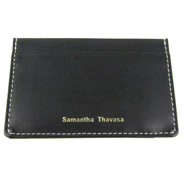サマンサタバサ パスケース レザー カードケース ブランド レディース ブラック Samantha ...