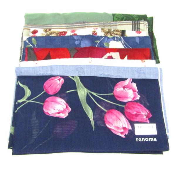 レノマ ハンカチ 未使用 チェック柄等 9点セット まとめて 大量 ブランド メンズ レディース r...