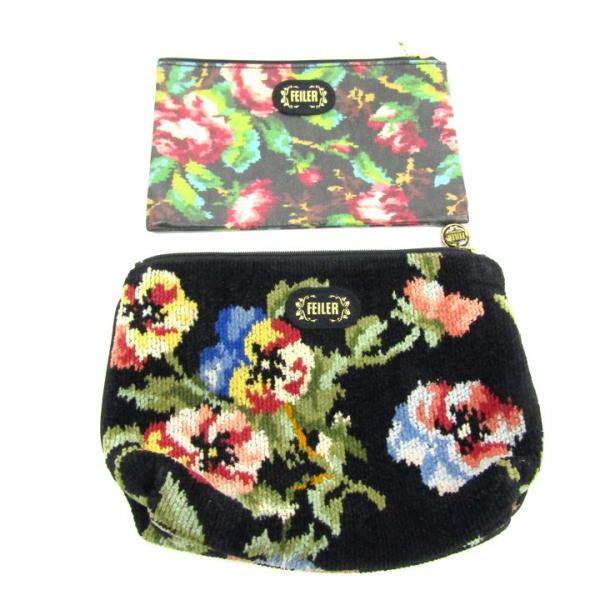 フェイラー ポーチ 2点セット 花柄 マルチケース 小物入れ ブランド まとめて レディース FEI...