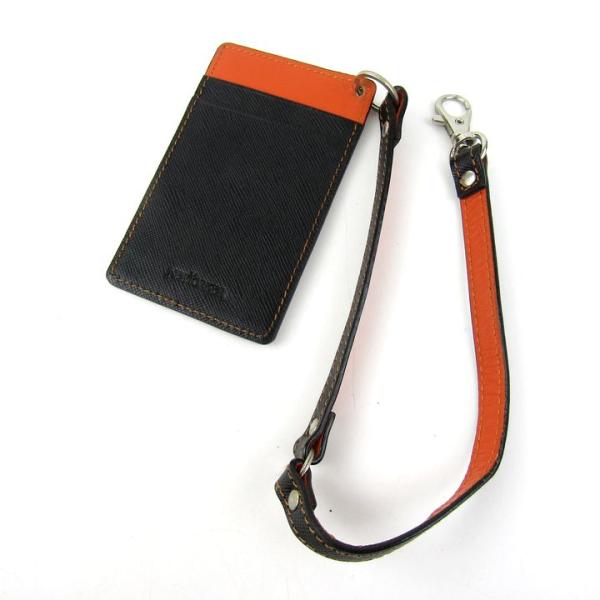 ニューヨーカー パスケース カードケース ストラップ付き ブランド 小物 メンズ ブラック NEWY...