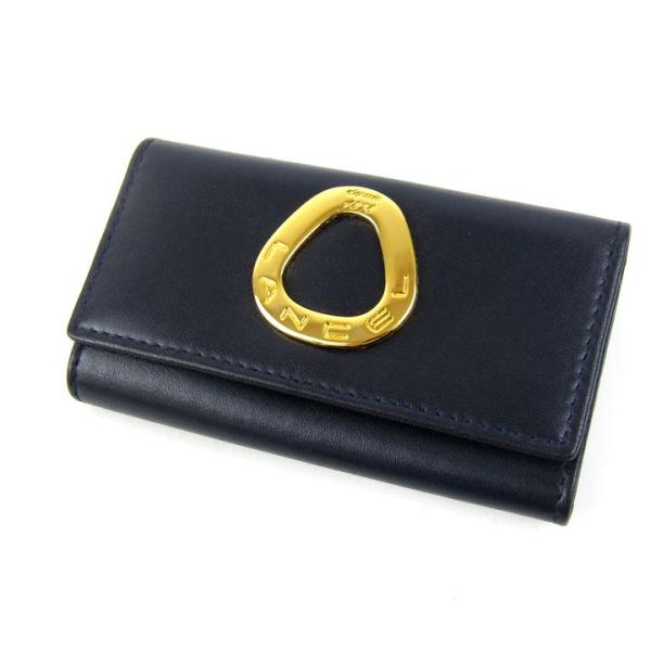 ランセル キーケース 三つ折り 6連 ブランド 小物 レディース ネイビー LANCEL