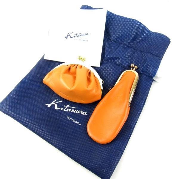 キタムラ コインケース・印鑑ケース 2点セット レザー がま口 ブランド まとめて レディース Ki...