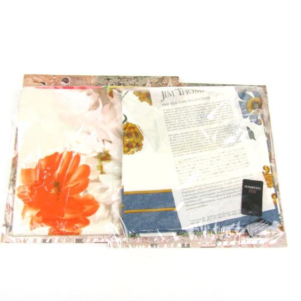 ジムトンプソン スカーフ 2点セット 未使用 シルク まとめて ブランド 外装キズ有 レディース J...