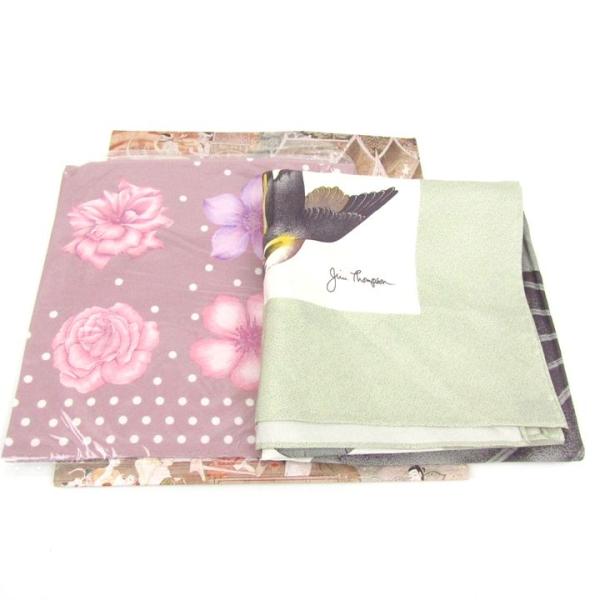 ジムトンプソン スカーフ ハンカチ 2点セット 未使用有 シルク まとめて ブランド レディース J...