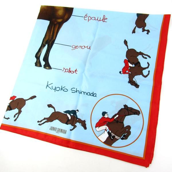 ジュンコシマダ スカーフ KYOKO SHIMADA ブランド レディース ブルー JUNKO SI...