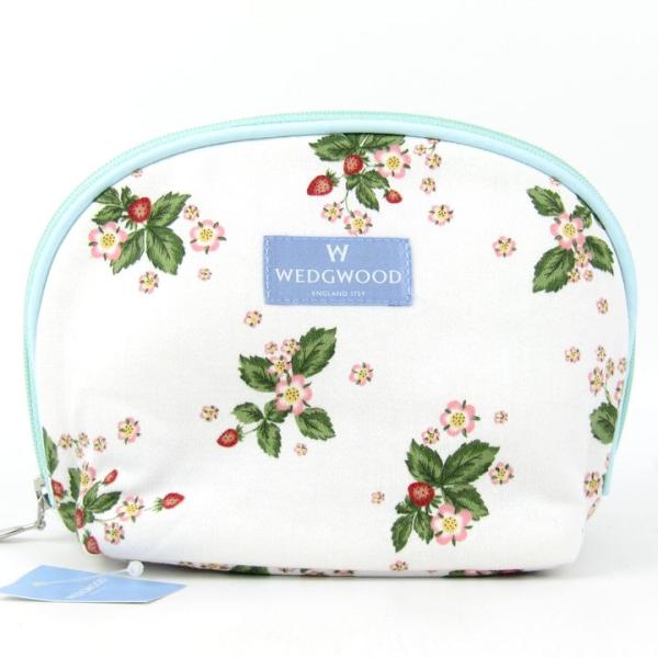 ウェッジウッド ポーチ 未使用 花柄 マルチケース 小物入れ ブランド レディース ホワイト Wed...