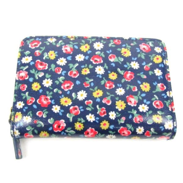 キャスキッドソン 二つ折り財布 花柄 ウォレット ブランド レディース ネイビー Cath Kids...