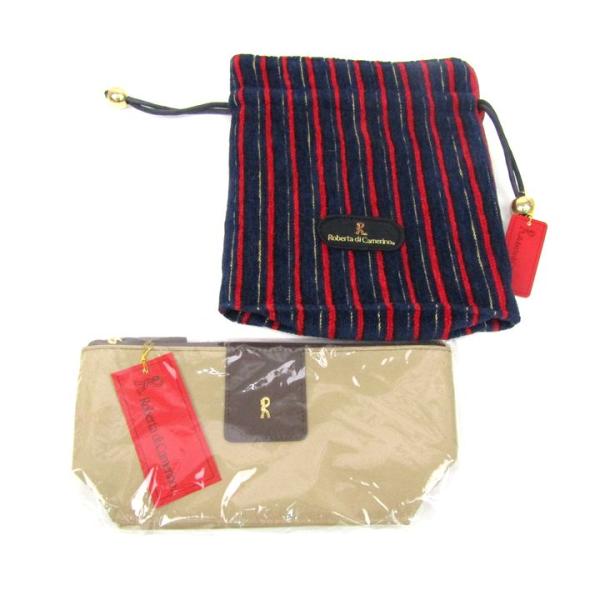 ロベルタ・ディ・カメリーノ ポーチ 巾着 2点セット 未使用 ブランド まとめて レディース Rob...