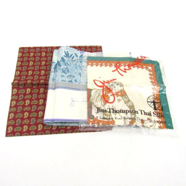 ジムトンプソン スカーフ ハンカチ 3点セット タイ ブランド まとめて レディース JIM THO...