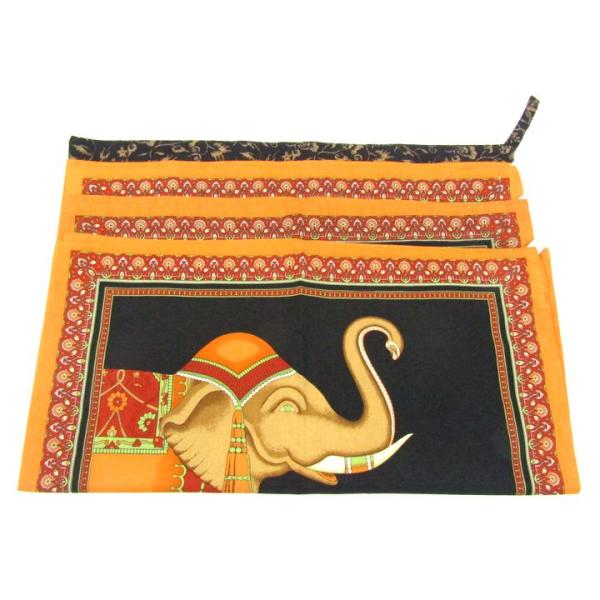 ジムトンプソン ハンカチ ナプキン 4点セット 象柄 花柄 タイ ブランド まとめて レディース J...