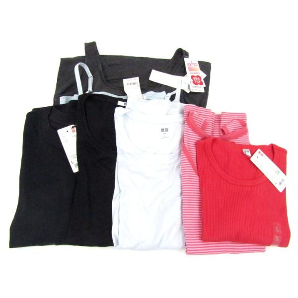 ユニクロ Tシャツ ブラタンクトップ キャミソールなど 7点セット 未使用 Lサイズ トップス まと...