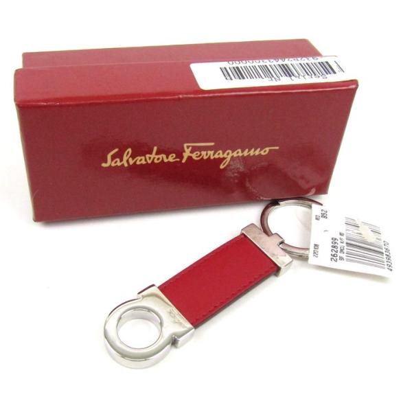 サルヴァトーレフェラガモ キーリング キーホルダー 未使用 ガンチーニ レザー ブランド メンズ レ...