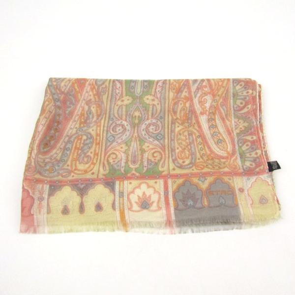 エトロ スカーフ ストール シルク イタリア製 ペイズリー柄 ブランド レディース オレンジ ETR...