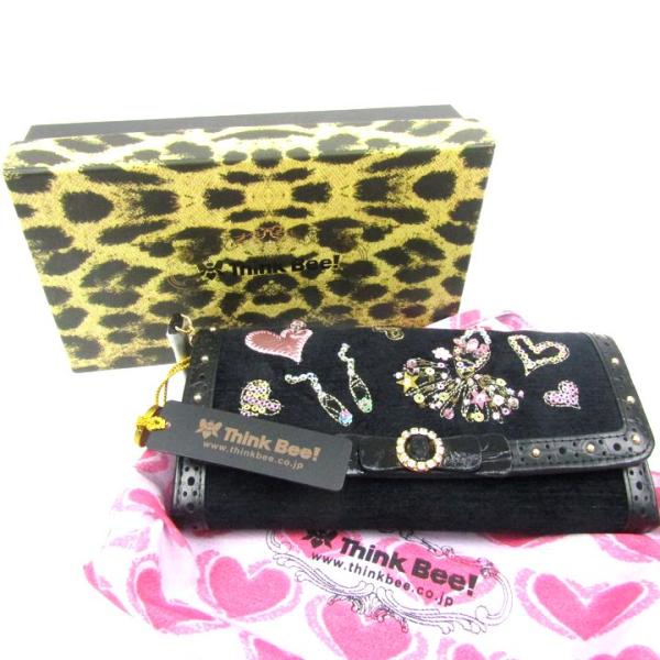 シンクビー 長財布 未使用 ダンシングプリンセス ウォレット ブランド レディース ブラック thi...