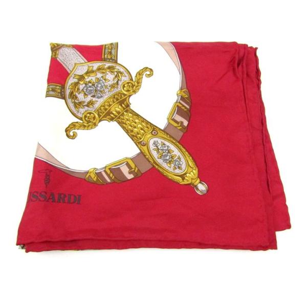 トラサルディ スカーフ シルク ブランド レディース レッド TRUSSARDI