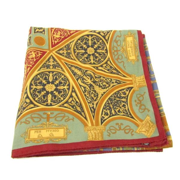 エトロ ストール スカーフ 大判 ウール/シルク混 イタリア製 ブランド レディース レッド ETR...