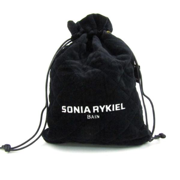 ソニアリキエル BAIN 巾着 ポーチ 未使用 キルティング ロゴ 日本製 ブランド レディース ブ...