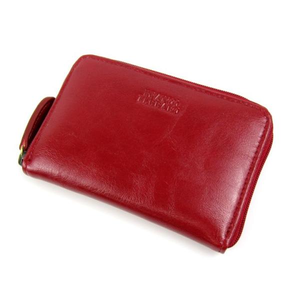 フランコフェラーロ 二つ折り財布 ロゴ ウォレット ブランド レディース レッド FRANCO FE...