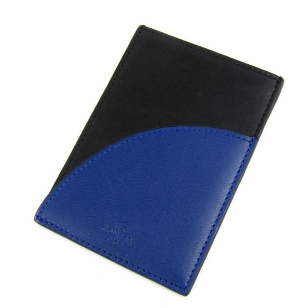 ロレアル パスケース カードケース バイカラー ブランド メンズ ブラック/ネイビー LOREAL