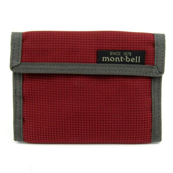 モンベル 二つ折り財布 ウォレット アウトドア ブランド メンズ レッド mont-bell