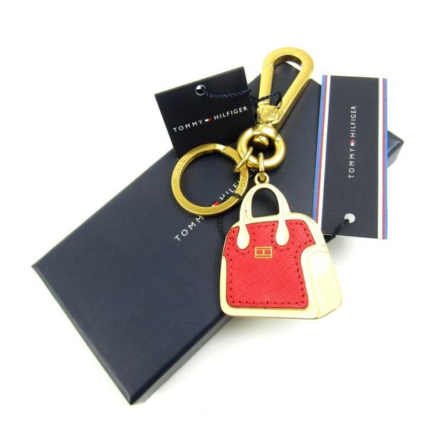トミーヒルフィガー キーホルダー 未使用 バッグ型 ブランド メンズ 箱ダメージ有 レディース ゴー...