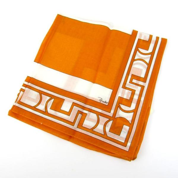 エミリオプッチ スカーフ 未使用 シルク イタリア製 ブランド レディース オレンジ Emilio ...